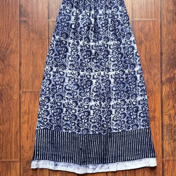Faherty Womens Margarita Strapless Maxi Dress Sz XS 100% Linen Blue Coastal Boho - Picture 16 of 16